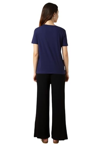 Image of Van Heusen Women's Cotton Relaxed Fit Lounge T Shirt - Relax Fit, Round Neck, Short Sleeves