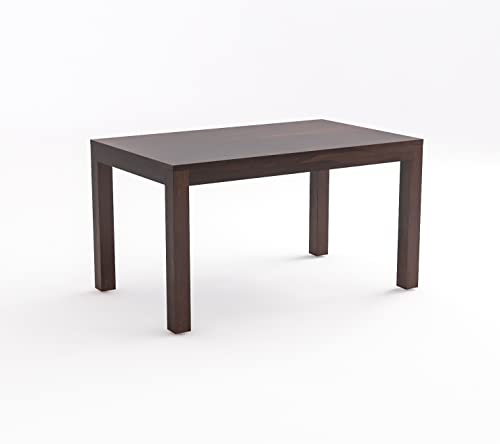 Image of Sheesham Wooden Dining Table 6 Seater Dining Set for Home & Restraunts | Solid Wooden Dining Table with 6 Chairs | Solid Wood Six Seater Dining Set (G Walnut Finish)
