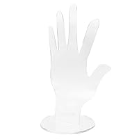 HANABASS Elegant Acrylic Jewelry Display Stand for Rings Bracelets Necklaces Watches Transparent Mannequin Hand Organizer for Home Storage and Exhibition Use