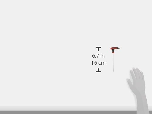 KS TOOLS 151.2688 ERGO + T-handle hex key wrench, 3mm, Red - Image 3