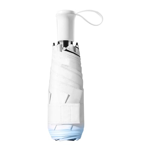 Pantalla TASGO - Paraguas Plegable Portátil | Herramientas Compactas, Bloqueando El Calor, Mini Sol Y Protección contra la Lluvia Para Un Tiempo Soleado Y Lluvioso, Exterior Para Todos, azul, Se