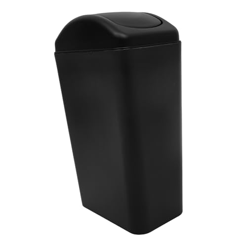 Caneca de basura estrecha con tapa abatible de plástico 13 galones