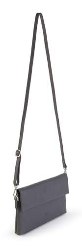 Jost Vika Clutch Mid Grey pochette chic aux finitions minimalistes
