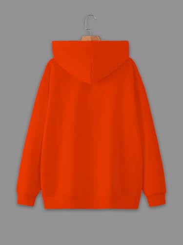 Image of Mack Jonney Solid Hooded Cotton Fleece Sweatshirt for Men-VMACK639116
