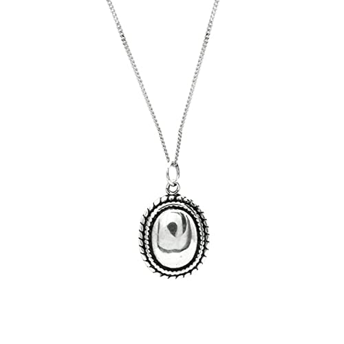 Collier gothique argent 925 chaîne Belcher homme femme pendentif ovale