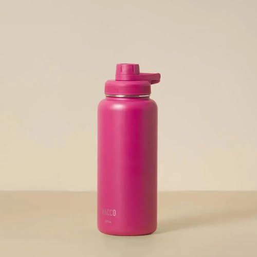 PACCO Garrafa Térmica Hydra V2 950ml PACCO (fúcsia) Aço inoxidável 18/8 Até 24h gelada ou até 12h quente