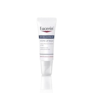 Eucerin Acute Lip Balm 10ml, Nourishing Lip Care for Very Dry, Chapped Lips, Dry Lips Treatment with Ceramides and Natural Ingredients