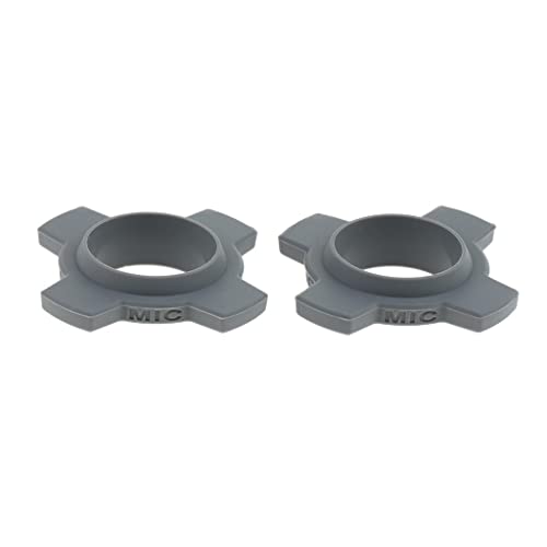 Colaxi 2 Peças KTV Mic DIY Anéis Antiderrapantes de Silicone, Cinza