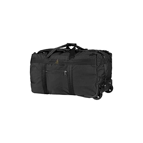 Sac à roulettes 120L noir Ares pour les voyages volumineux