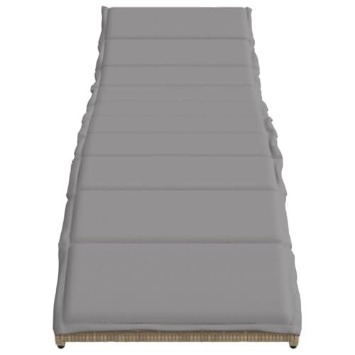 Chaise longue de jardin pliable beige résistant aux intempéries pour petits espaces et balcons encombrés - 6