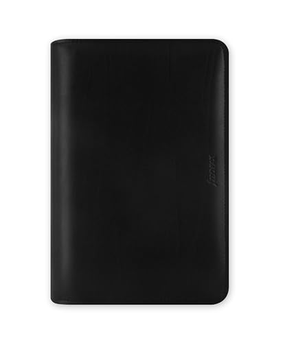 Organizador Filofax Metropol Per Zip Black 2026 con anillas y bolsillos para tarjetas