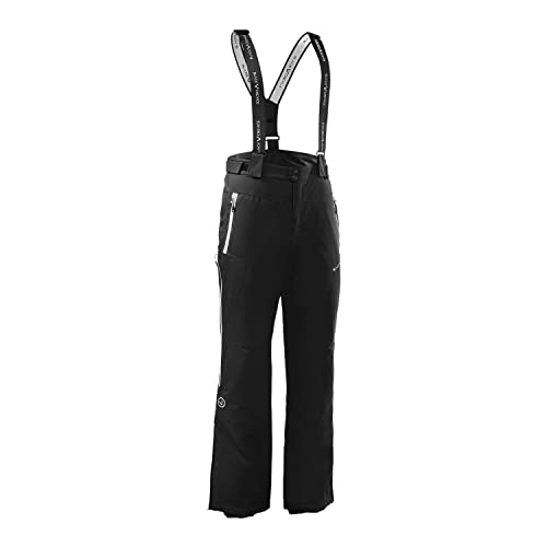 Black Crevice Herren Skihose, 10.000mm Wassersäule, atmungsaktiv, schwarz, L