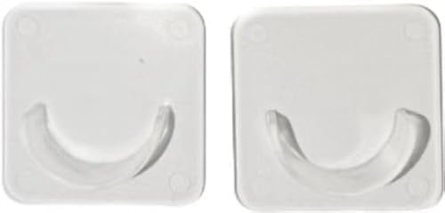 ASEANAO White Paint no-Punch Curtain Retractable Rod Kitchen Sewer Shoe Cabinet clamp Hook Support Frame and The Curtain Accessories (Rod Bracket (2 Sets))