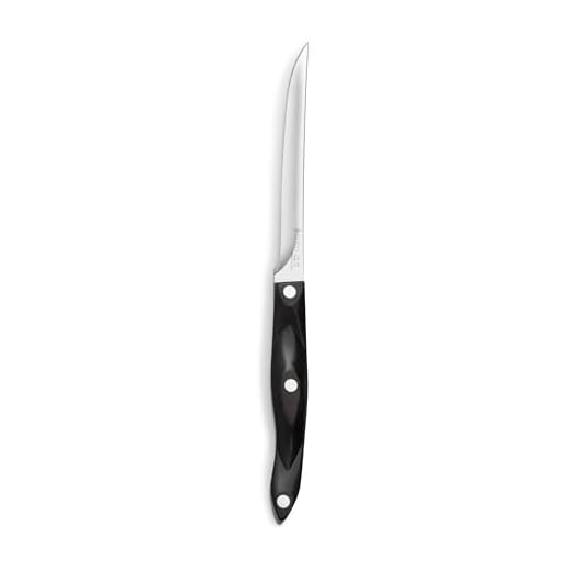 NEW Model 1761 CUTCO Boning Knives with 6.1" Straight edge blades and 5.5" classic dark brown 'Diamond' handles.