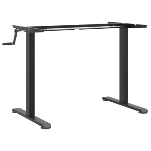 vidaXL Gestell für Sitz-Steh-Schreibtische, Schreibtischgestell Höhenverstellbar, Stehpult für Schlafzimmer Büro, Tischgestell Tischbeine, (94-135) x60x(70-114) cm