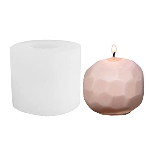 YJYQ Moldes de portavelas de Diamante | Moldes de Silicona para Velas Moldes de Resina epoxi para fundición de Silicona | Moldes súper Flexibles, súper Transparentes Transparentes para Vaciado Cover