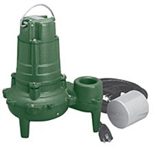 Zoeller 267-0054, Model BE267, Waste-Mate 260 Series, Submersible Sewage Pump with Variable Level Float Switch, 1/2 HP, 230 Volts, 1 Phase, 5.5 Amps, 2" NPT Discharge, 115 GPM Max, 20 ft Max Head