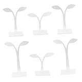 VALICLUD 6 piezas Soporte para Pendientes Forma Exhibidor de Acrílico Transparente para Joyas Organizador y Expositor Práctico para Almacenar y Mostrar Aretes Casa o Tienda
