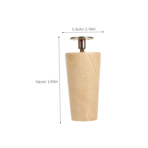 Patas de sofa madera DOITOOL reemplazo de patas de madera de mesas 4pcs 3
