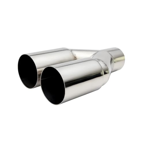 Embout d'échappement universel en acier inoxydable monocouche pour voiture de 2,5 pouces