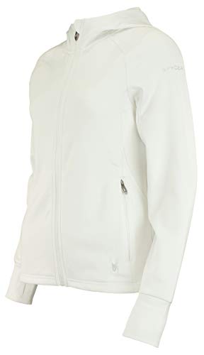 Spyder Women's Hayer Full Zip Fleece Jacket, White Medium