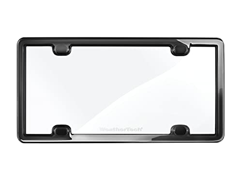 WeatherTech ClearCover - Clear Acrylic Lens Cover with Durable Frame That Protects License Plates, Black