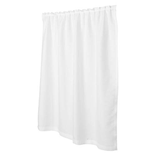 SHINEOFI Cortina Autoadhesiva Opaca para Ventana de Dormitorio, Filtro de Luz Diseño de Poliéster Blanco, Fácil Instalación sin Perforar, Adecuado para Habitación y Cocina