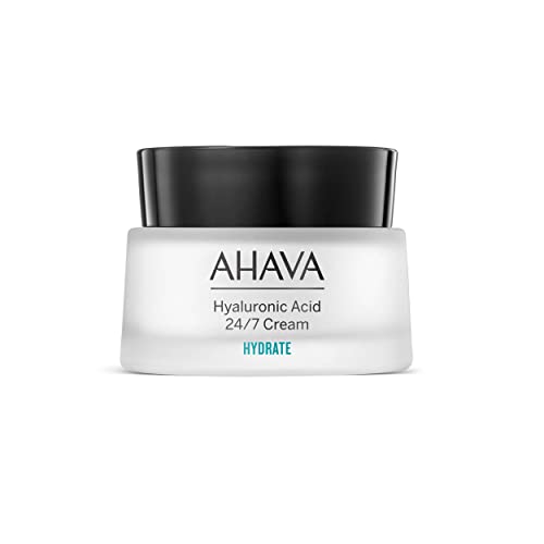 AHAVA Hyaluronic Acid 24/7 Cream - Long-lasting hydration from inside & out boosts hydration softening & refining skins texture long-term wrinkle prevention with Osmoter ATPeptides 1.7 Fl.Oz