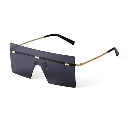 Lunettes de soleil carrées sans monture légères pour éviter les marques sur le nez
