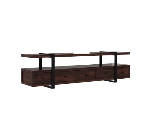 Image of Sheesham Wood Wooden TV Cabinet | TV Unit for Living Room 65 inch TV Furniture | Television Unit | TV Unit for Living Room 65+ inch TV /Wooden TVUnit for 65Inch TVs | TV Stand with Storage