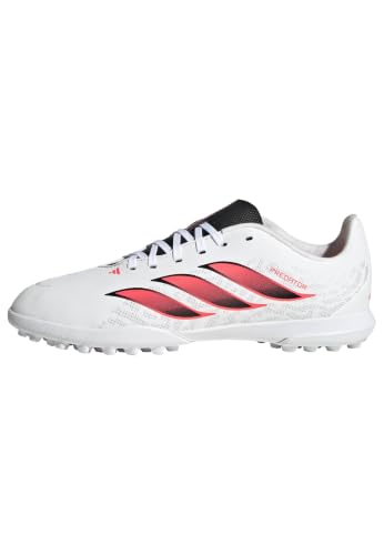 adidas Mixte Enfant Predator Club Turf Football Boots Kids Shoes, FTWR White/Solar Turbo/Core Black, 38 EU