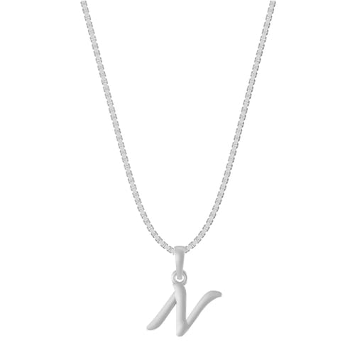 Pendentif en argent sterling alphabet Mtrolls AMZ 646 collier lettre bijou femme petite taille