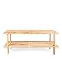  Jardin202 - Estantería Zapatero de Madera  Zapatero para Entrada o recibidor  Seleccione Color Y Medida  2 Alturas (Natural)