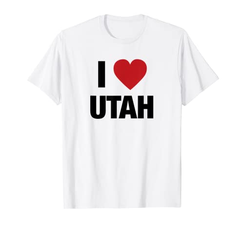 I Love Utah para hombres, mujeres, niños y niñas Camiseta