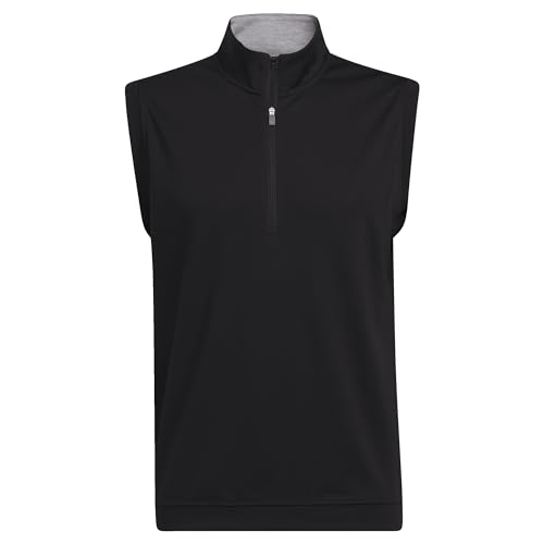 adidas Men's Elevated Quarter Zip Pullover Vest, Black, Small - image 9