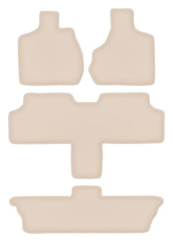Tapis de voiture pour Chrysler Grand Voyager III en velours beige 4 pièces