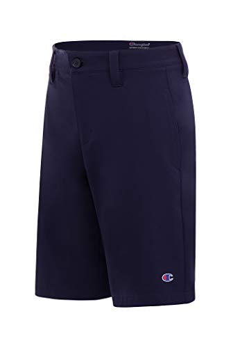 Champion Boys Shorts Performance Woven Flat Front Golf Shorts Kids Clothes (Large Navy) #TOP2