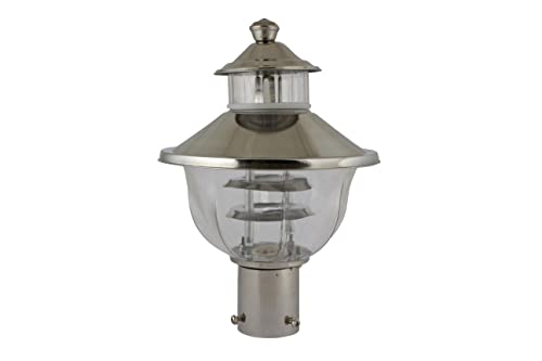 Image of SINOMAN Steel and PVC Unbreakable Gate Light for Home Gate Waterproof | Gate Lamps for Main Gate | Outdoor Garden Light | Pillar Gate Light (Bulb Not Included)