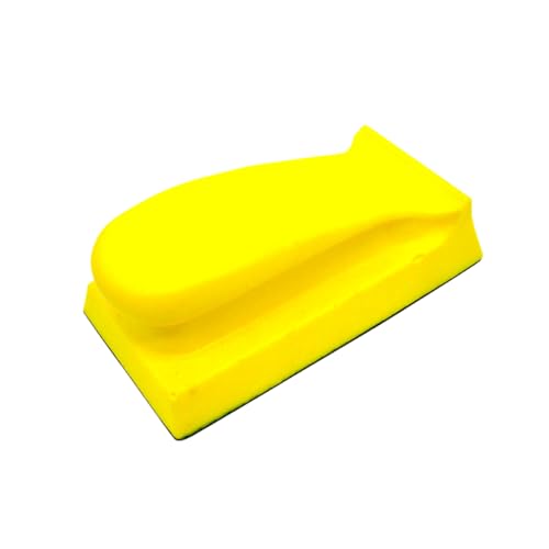 Lurrose 70x135mm Pu Sanding Disc Holder Polishing Pad Comfortable Hand Grip Abrasive Back Hook Loop for Sanding Blocks