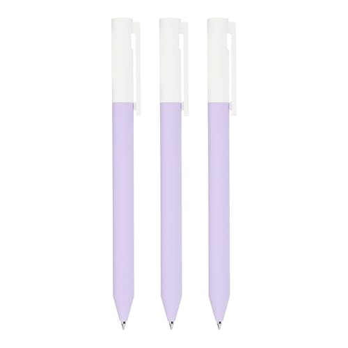 Juego de 3 bolígrafos gel 0.5 mm tinta morada