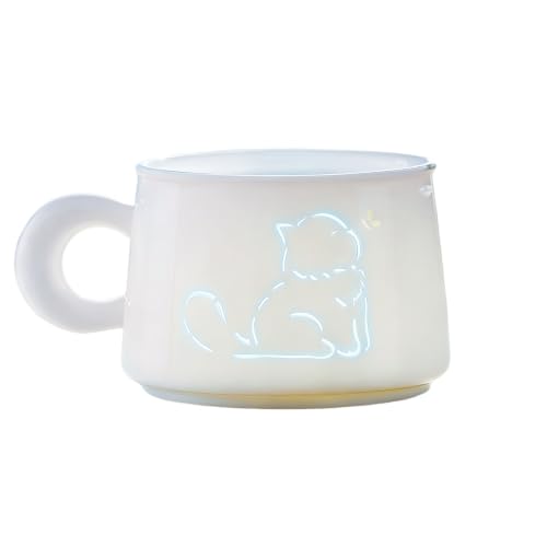Taza de cerámica única 6oz con motivos de gatos y perros miniatura 1