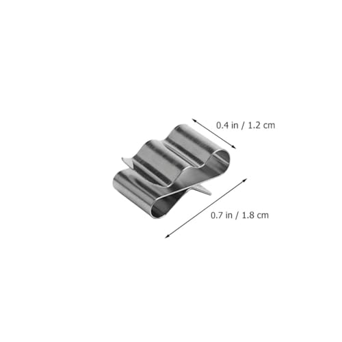 ULTECHNOVO 50Pcs Solar Panel Cable Clips, Stainless Steel Panel Wire Clips Boat Trailer Frame Wiring Clips Cable Clamp - Image 2