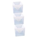 COHEALI 3 Piezas De Joyería De Fundición Artesanal Anillo Cono Pirámide Pastel Plantilla Pirámide Epoxi Adorno De Pirámide Moldes De Tuile Pirámide De Silicona Accesorios De Bricolaje Gel