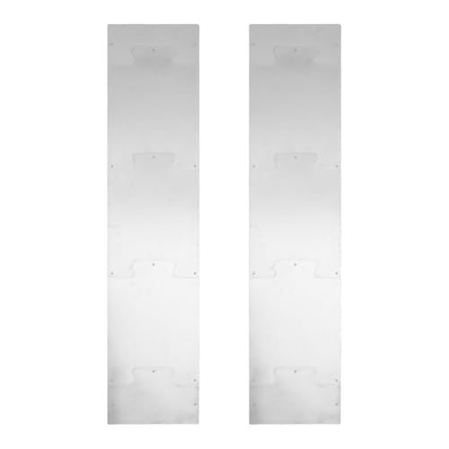 Plaque de protection pour porte acier inoxydable plinthe robuste intempéries