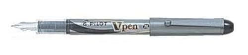 Pilot V Pen (Varsity) Disposable Fountain Pens, Black Ink, Small Point Value Set of 5（With Our Shop Original Product Description）