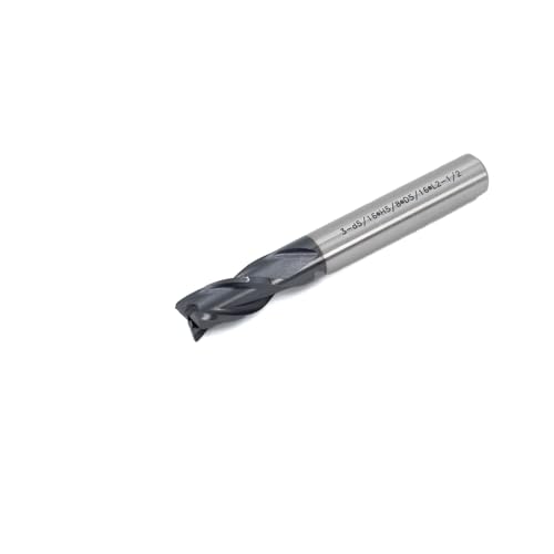 Image of Square End Mill JESTUOUS Carbide 3 Spiral Flute Drill Bits 5 /16 inch Shank Dia.5 /8 inch Cut Length for Milling Ferrous and Non-Ferrous Materials,1 Piece