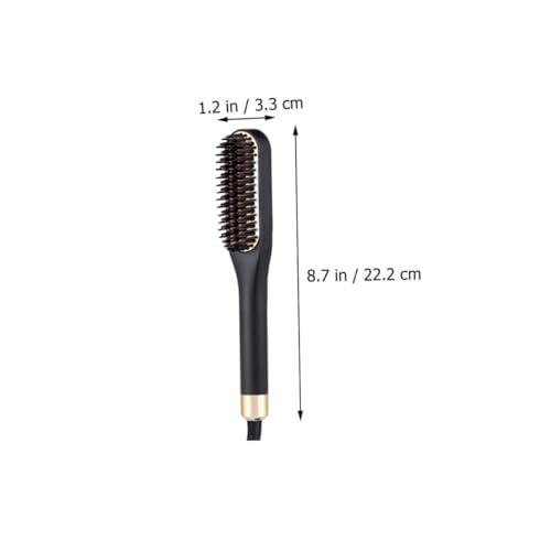 Peine alisador de barba eléctrico portátil dorado miniatura 2