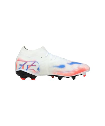 Puma Unisex Future 8 Match Fg/AgSoccer Shoe, Puma Weiß, Puma Schwarz, leuchtendes Rot, 39 EU – Ansicht 4