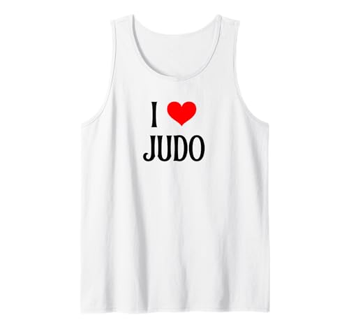 I Love Judo I Heart Judo Giapponese Amante di Arti Marziali Canotta