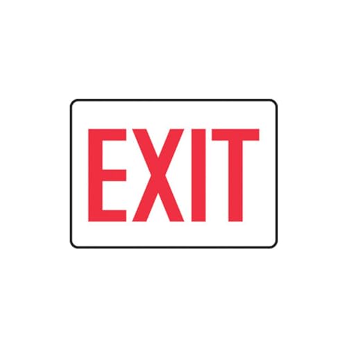 Panneau de sortie Exit Accuform pour balisage de secours 7x10
